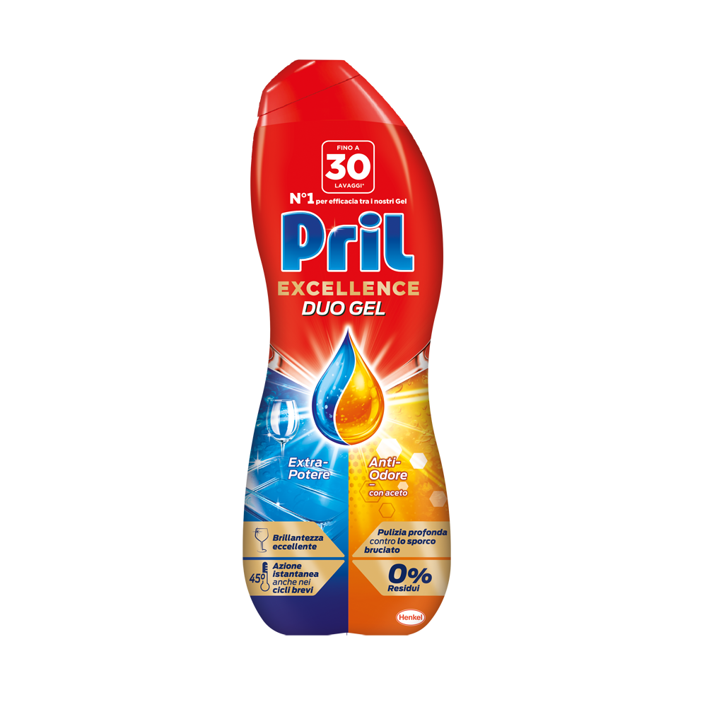 Pril Excellence Duo Gel Anti Odore 30 Lavaggi - --image
