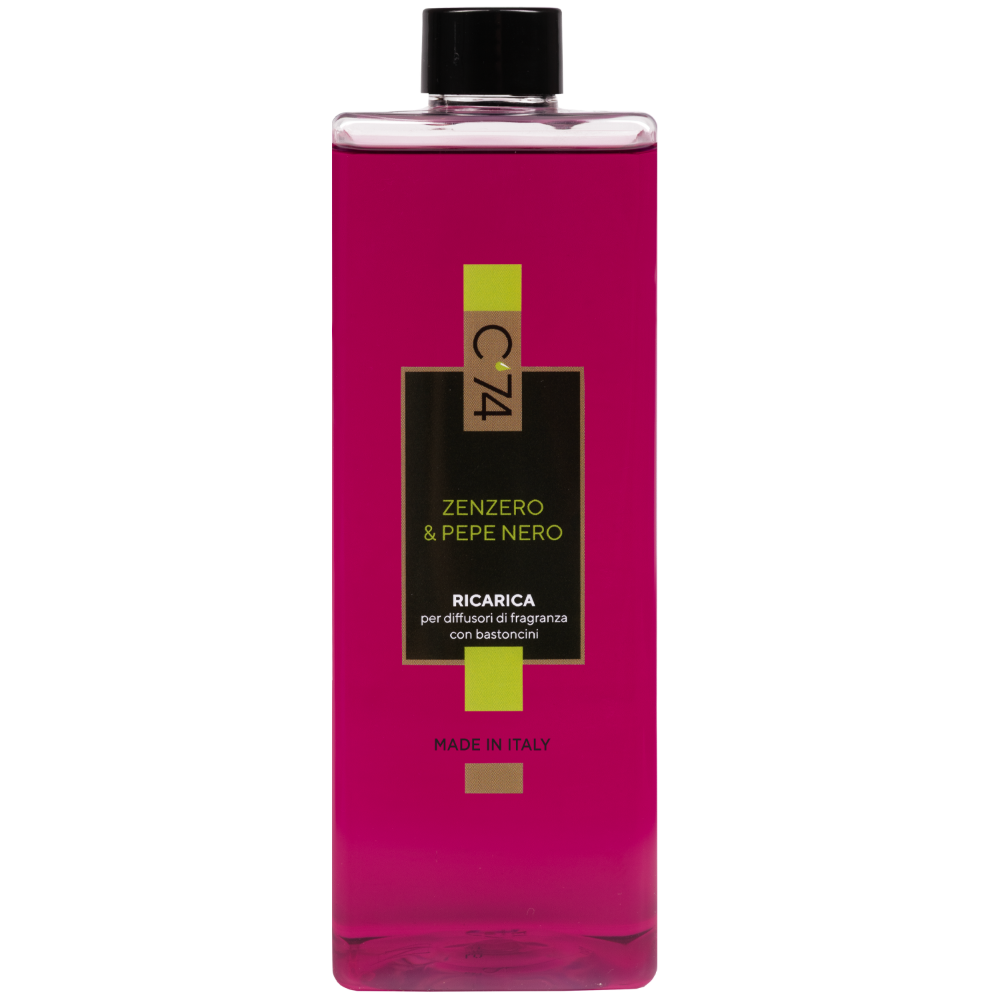 C'74 Ricarica Diffusori di Fragranza Zenzero & Pepe Nero 500 ml - -