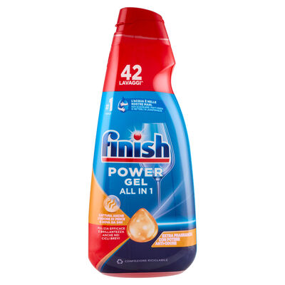 Finish Gel Lavastoviglie Power Anti-Odore 940ml	