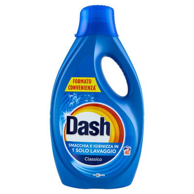 Dash Detersivo Lavatrice Liquido Classico 40 Lavaggi &ndash; 1800 ml