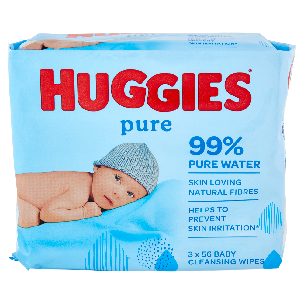 Huggies pure Baby Cleansing Salviettine 3 x 56 pz, , large