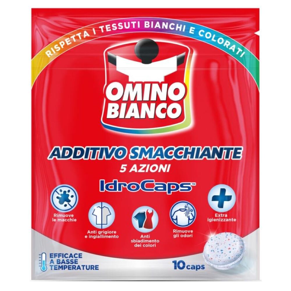 Omino Bianco Additivo Smacchiante Idrocaps 10 Pezzi , , large