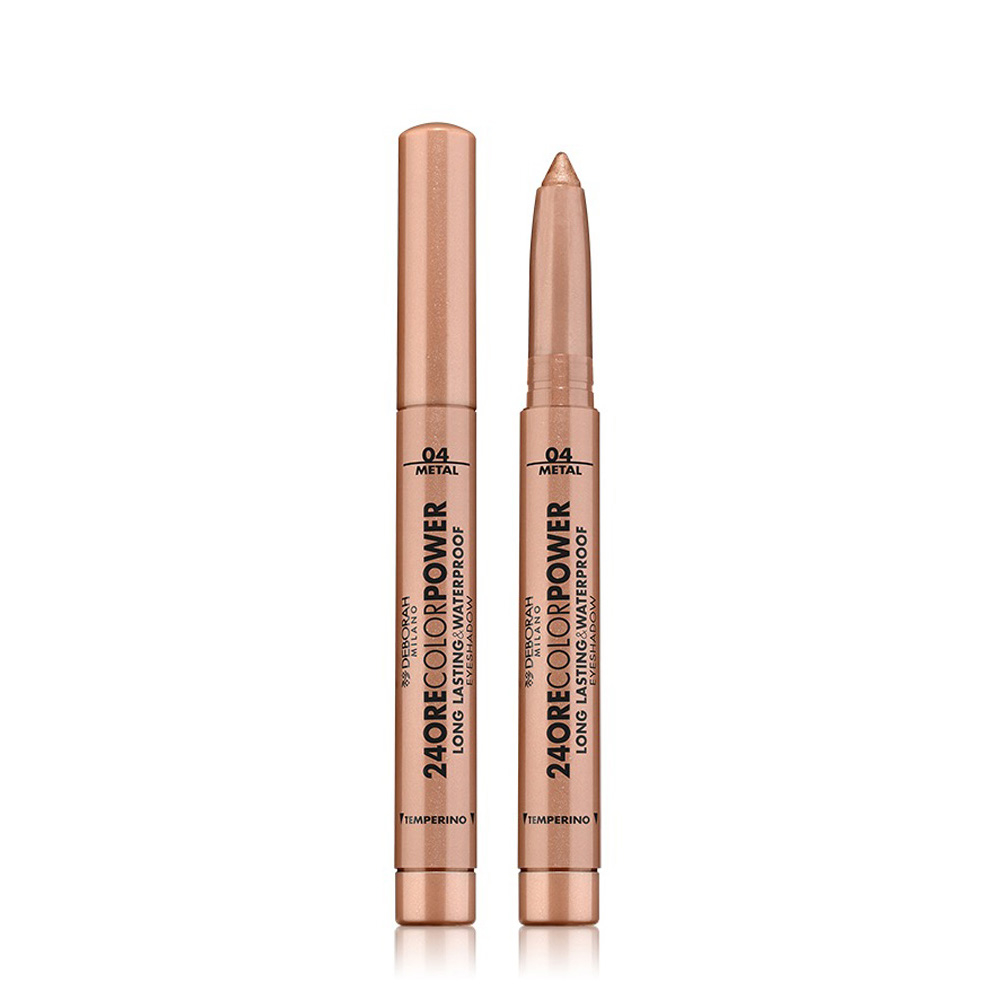 Deborah Chiari/Scuri/Nera 24 Ore Eyeshadow Color Power Ombretto Stick N.04 Warm Brown - Immagine 4
