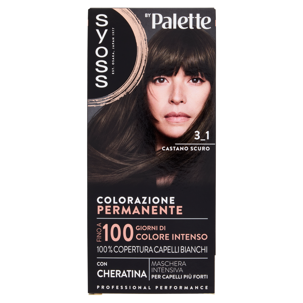Syoss By Palette Colorazione Permanente 3.1 Castano Scuro, , large
