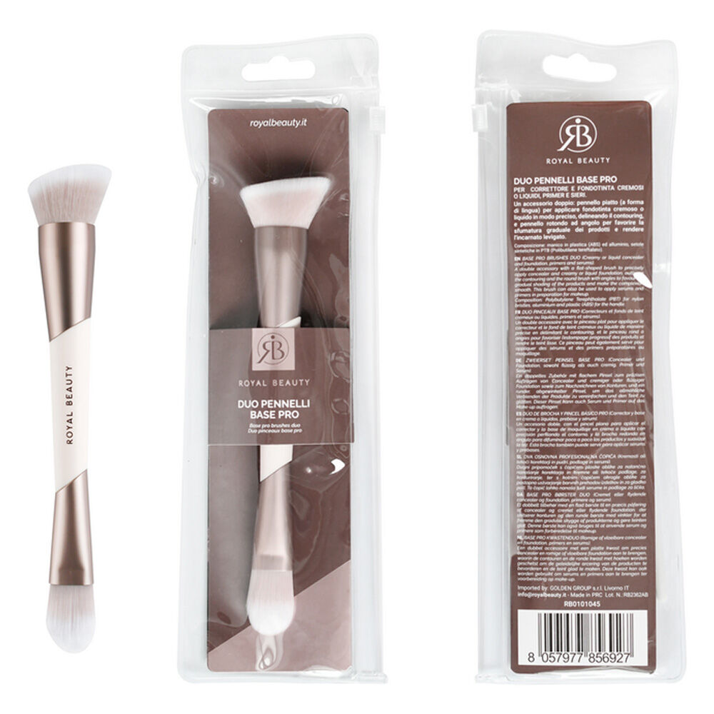 Royal Beauty Duo Pennelli Professionale Rosa Base Pro - -