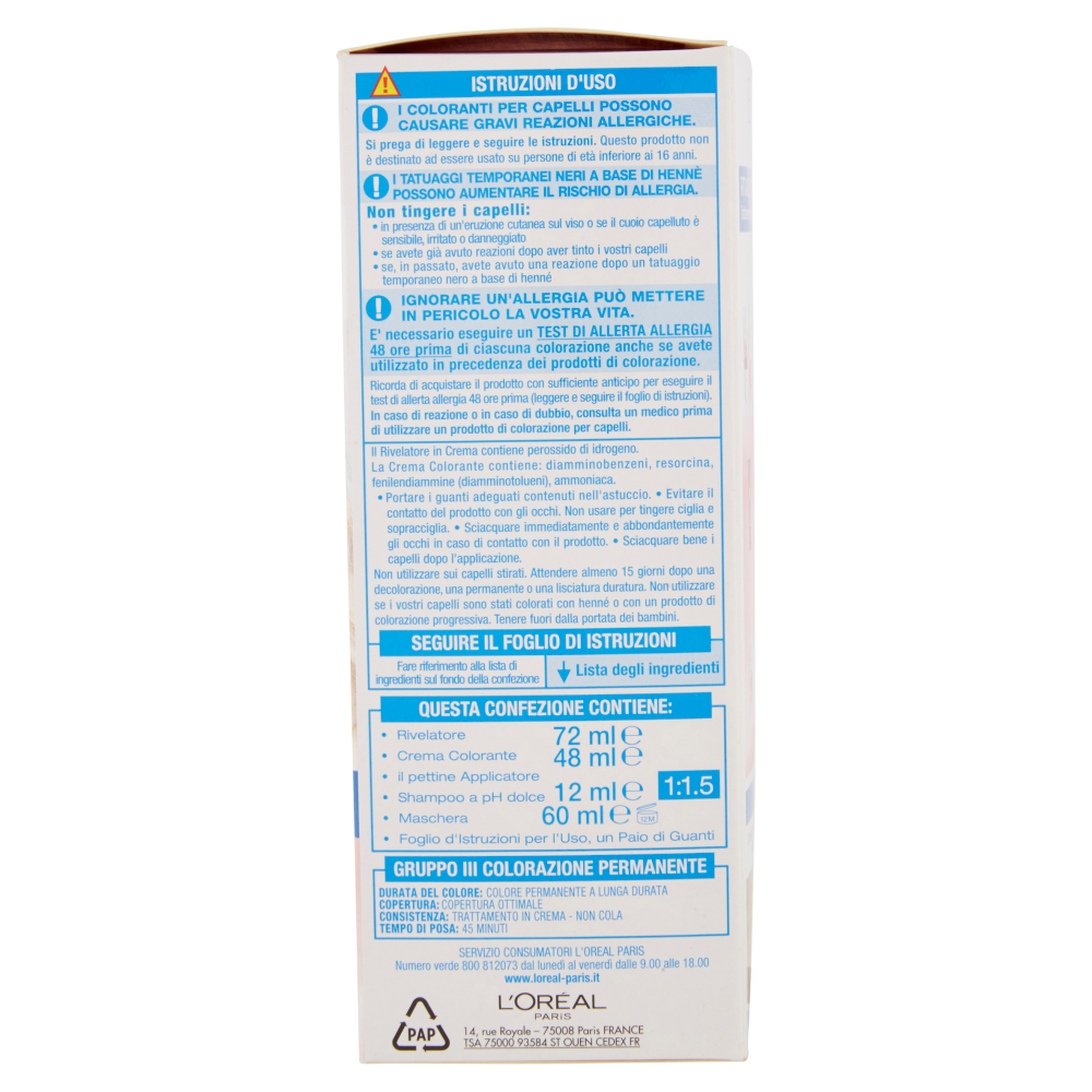 L'Oréal Paris Excellence Crema Colorante Biondo Ultra Chiaro Naturale N.01 - -