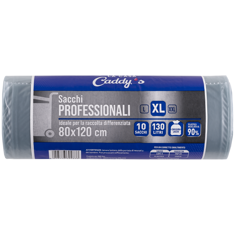 Caddy's Sacchi XL Trasparenti 80x120 10 Pezzi, , large