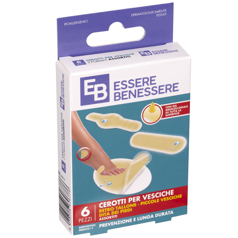 Essere Benessere Cerotti Vesciche 3 Formati 6pz, , large