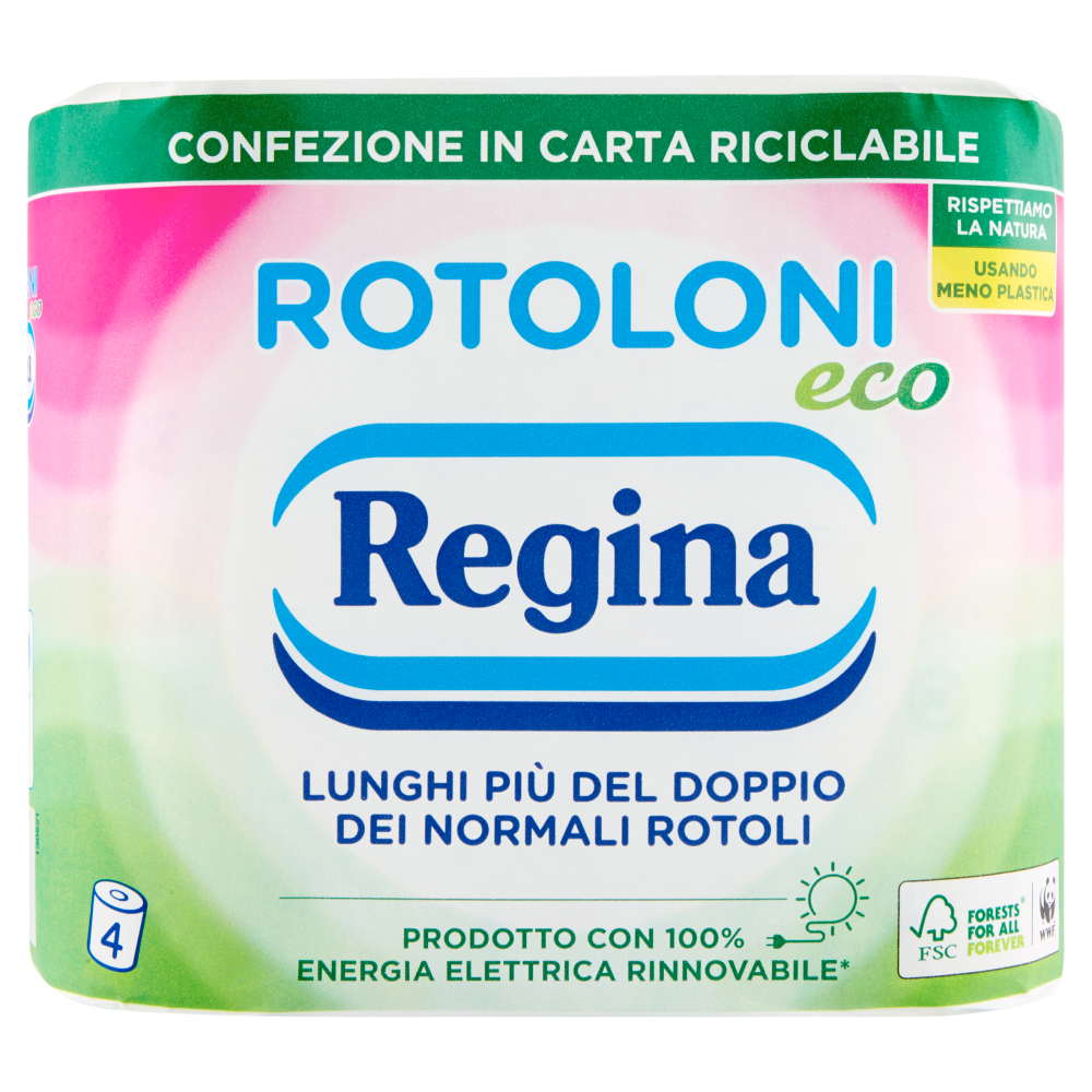Regina Eco Carta Igienica 4 Rotoloni, , large