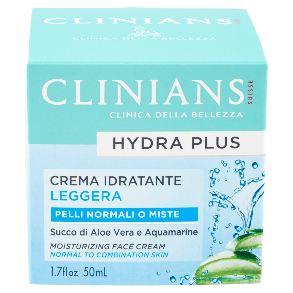 Clinians Hydra Plus Crema Idratante Leggera 50 ml, , large