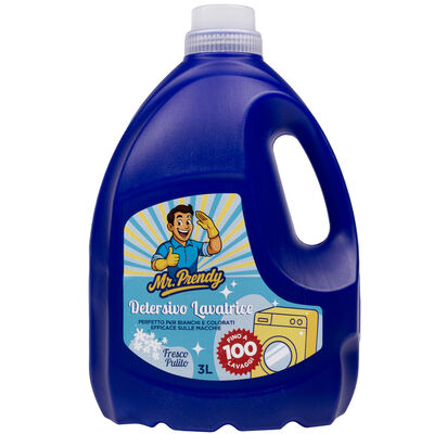 Mr.Prendy Detersivo Lavatrice Fresco Pulito 3 Litri