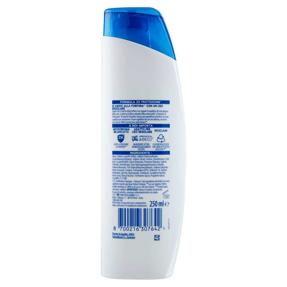 Head & Shoulders 2 in 1 Classic Clean Shampoo Antiforfora 250 ml, , large