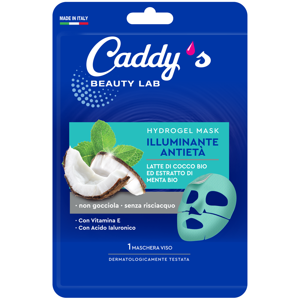Caddy's Maschera Viso Illuminante Antietà Cocco e Menta 1 Pezzo, , large