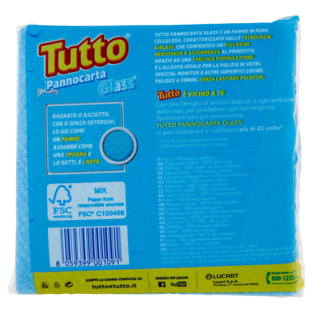 Tutto Pannocarta Glass 40 Pezzi, , large