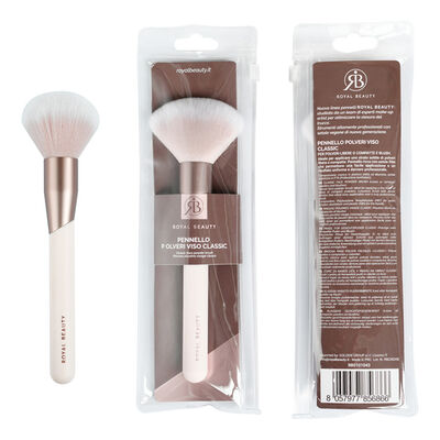 Royal Beauty Pennello Professionale Rosa per Polveri Viso
