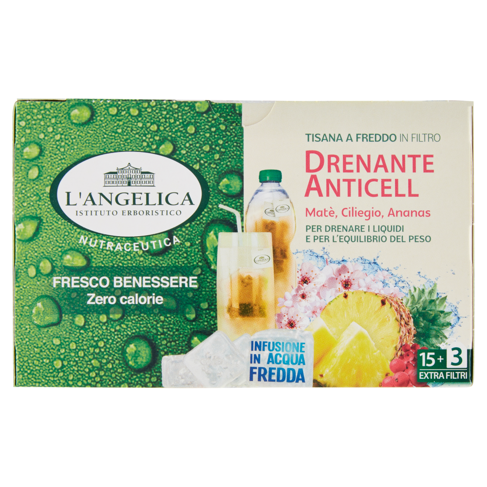 L'Angelica Nutraceutica Tisana a Freddo in Filtro Drenante Anticell 18 Filtri, , large