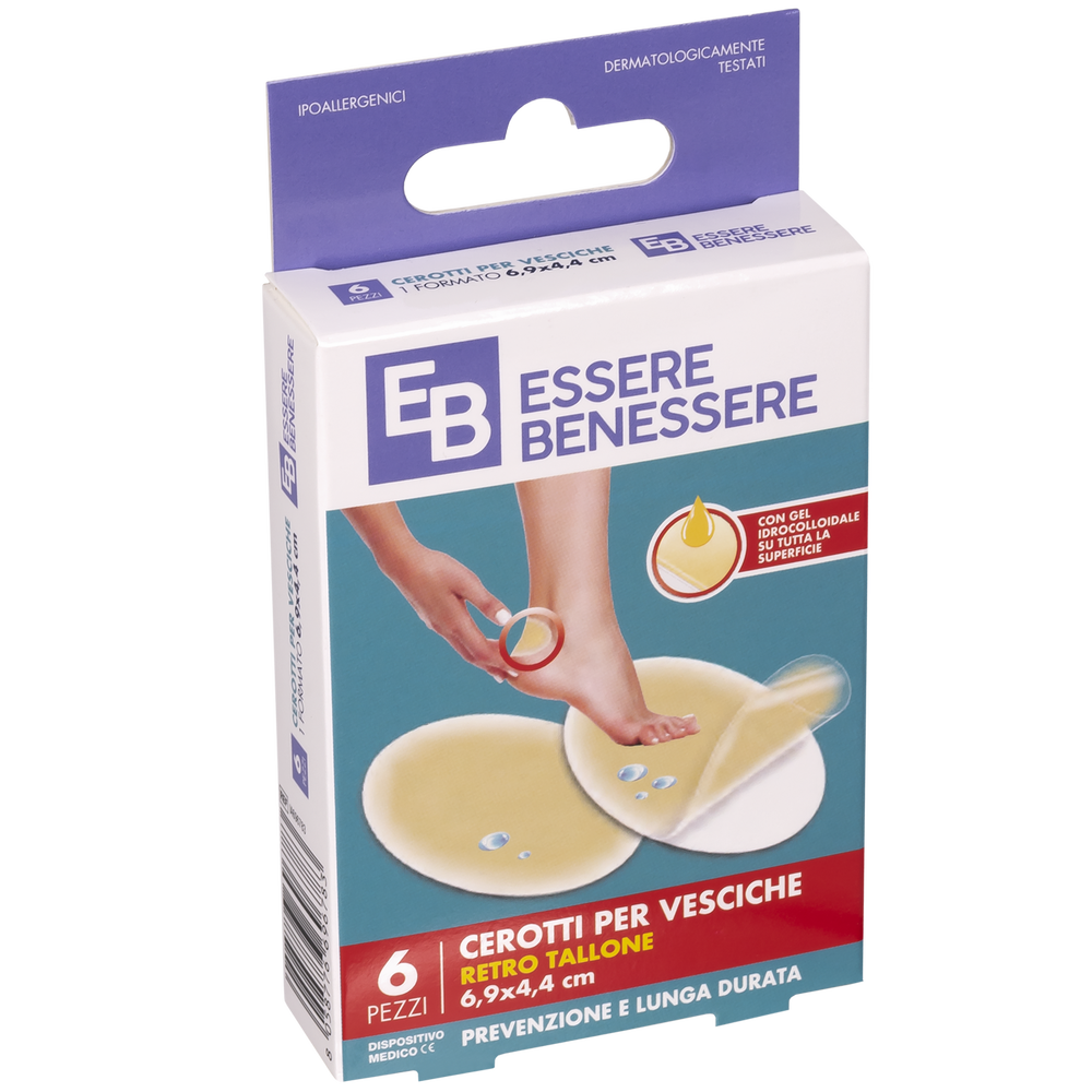 Essere Benessere Cerotti Vesciche Ovali 6,9x4,4cm 6pz, , large