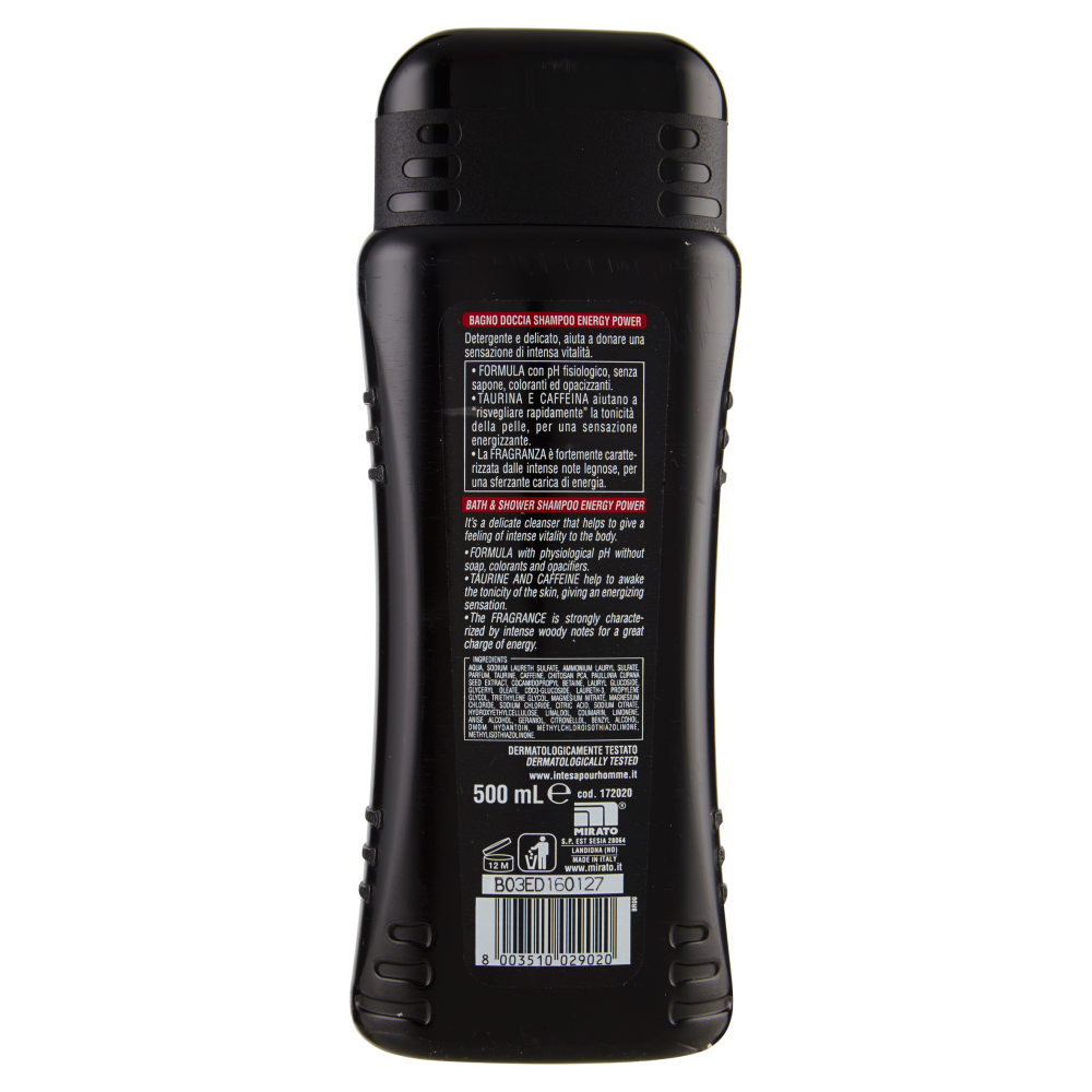 Intesa Pour Homme Bagno Doccia Shampoo Energy Power 500 ml, , large