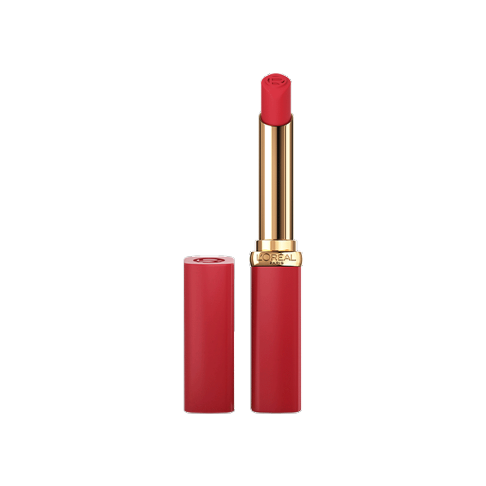 Rossetti L'oréal Color Riche Intense Volume Matte Lipstick - 100 Pink Wo Donna Rosso Unica - Immagine 4