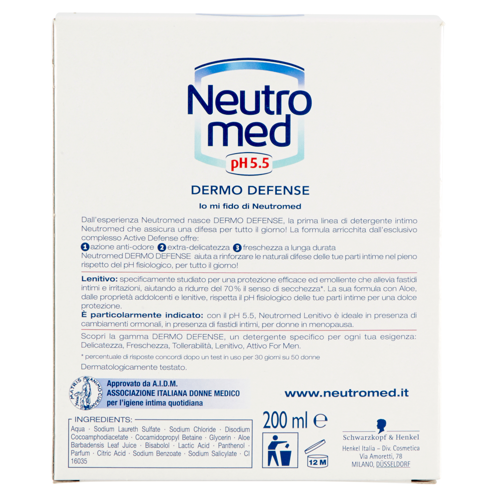 Neutromed Dermo Defense Lenitivo Detergente Intimo 200 ml, , large