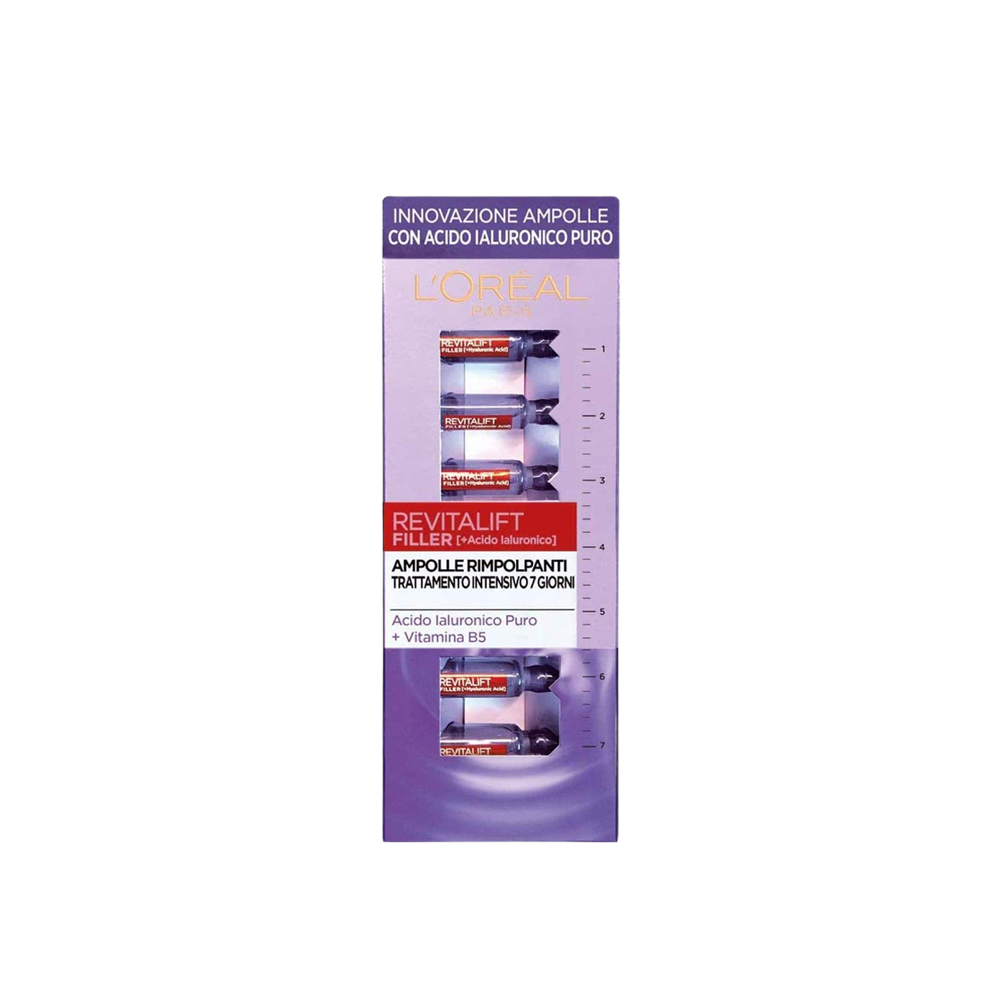 L'Oréal Revitalift Filler Ampolle Rimpolpanti con Acido Ialuronico, , large