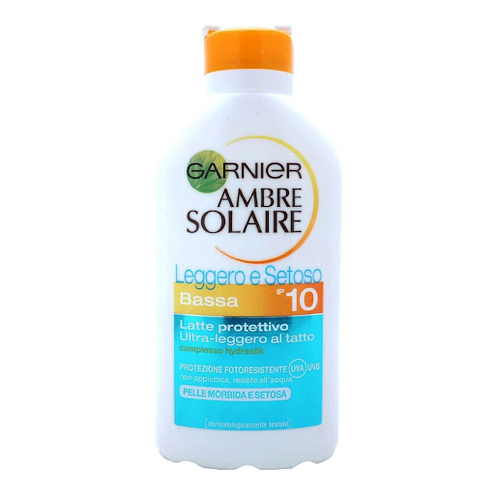 Garnier Ambre Solaire Latte Protettivo Leggero e Setoso Spf 10 200 ml, , large