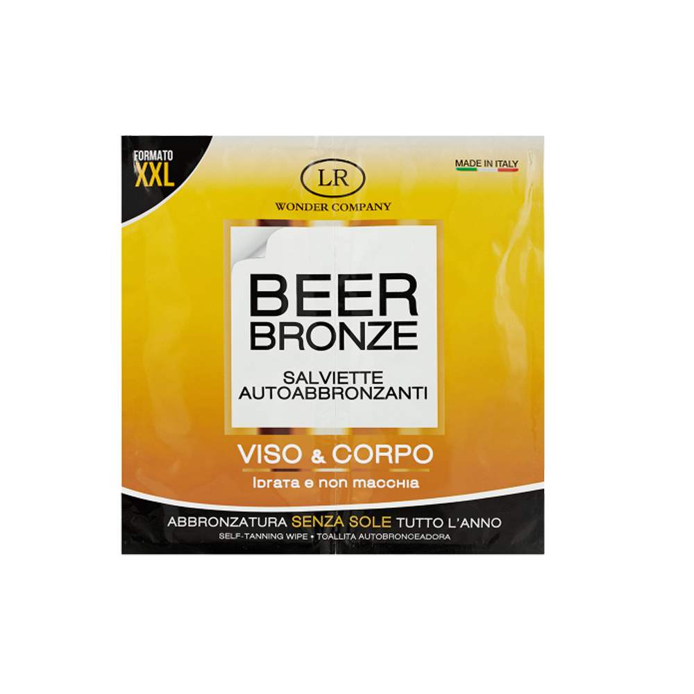 Beer Bronze Salviette Autoabbronzanti 2 Pezzi, , large