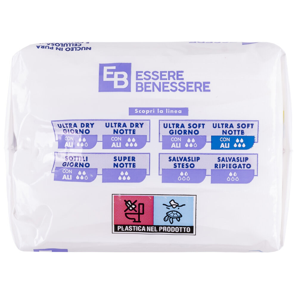 Essere Benessere Ultra Soft con Ali Notte 10 Assorbenti, , large