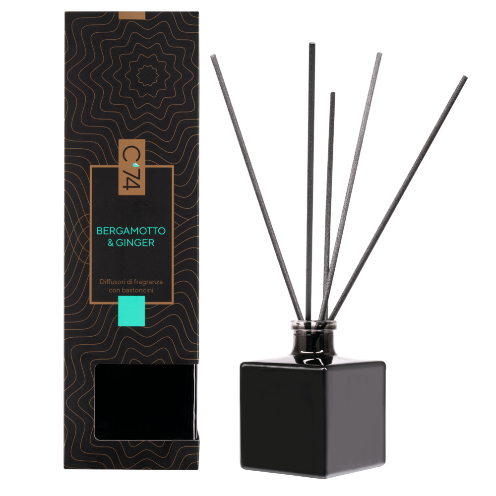 C'74 Diffusori di Fragranza con Bastoncini Bergamotto & Ginger 200 ml - -