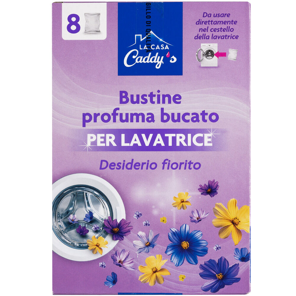 Caddy's Bustine Profuma Bucato Desiderio Fiorito 8 Pezzi, , large
