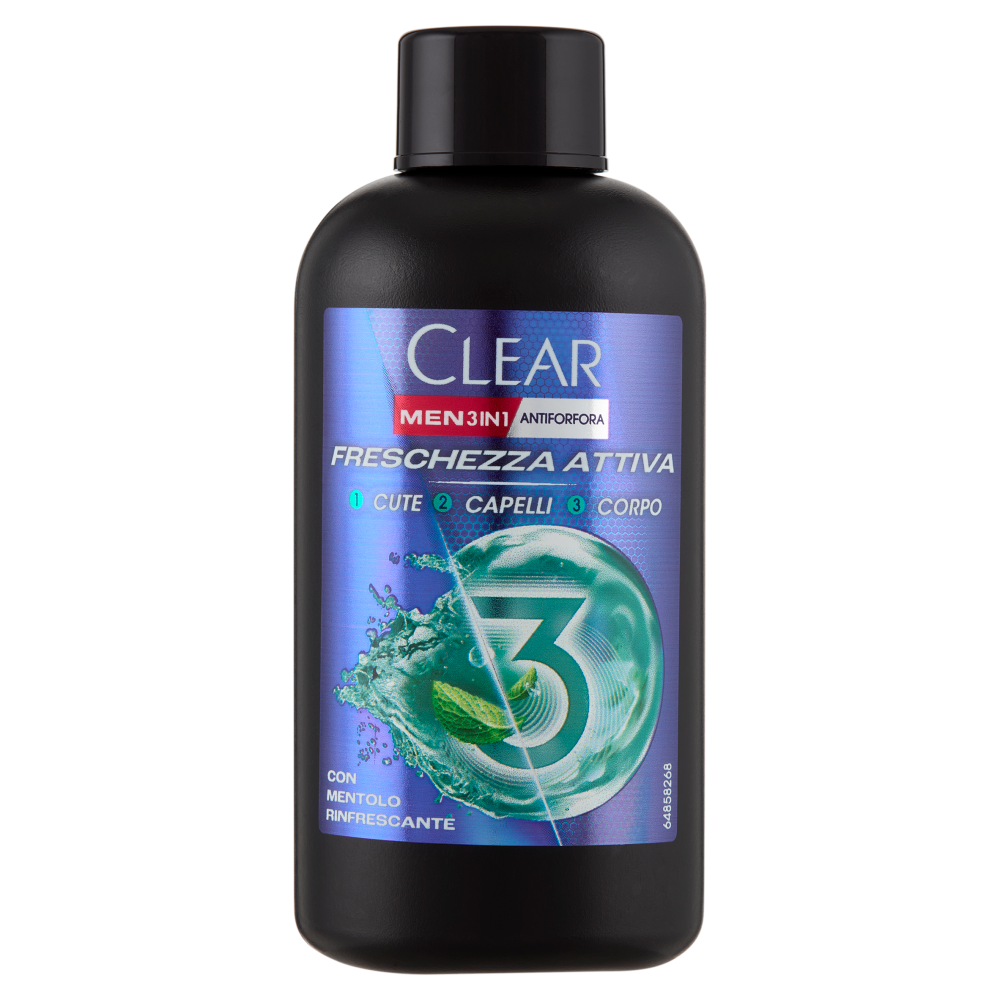 Clear Men 3in1 Antiforfora Freschezza Attiva 100 ml - -