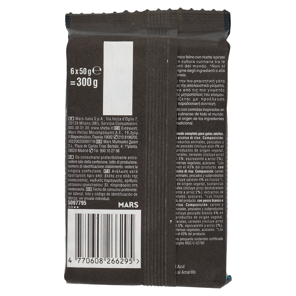 Sheba D&eacute;lices du Jour Gourmands Cibo Umido Gatto Taste of Tokyo 6 x 50 g, , large