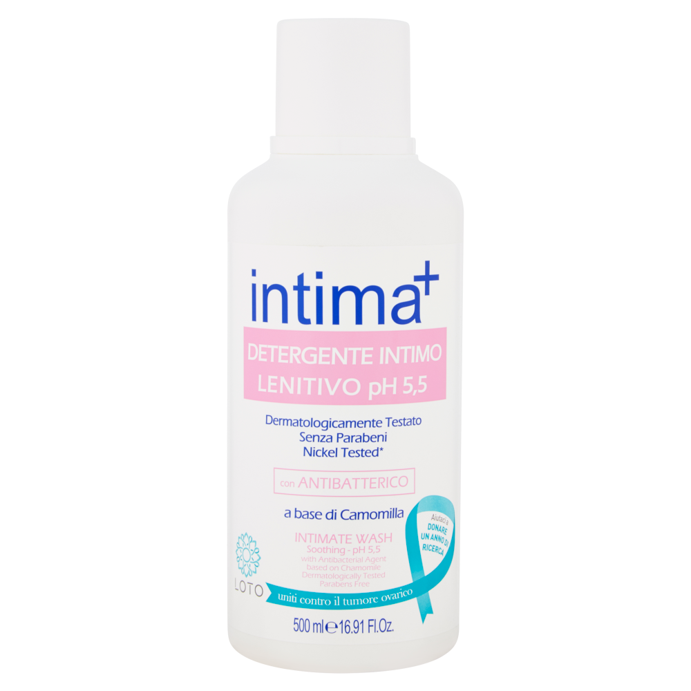 3 pz INTIMA+ DETERGENTE INTIMO LENITIVO pH 5,5 a base di Camomilla 500ml - Immagine 2