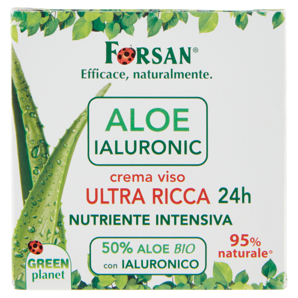 Forsan Aloe Ialuronic Crema Viso Ultra Ricca 24h Nutriente Intensiva 50 ml, , large