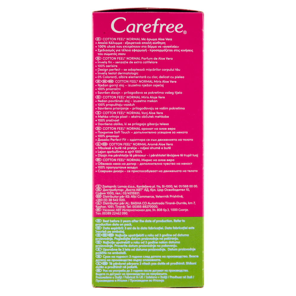 Carefree Cotton Feel Normal Aloe 20 Salvaslip, , large