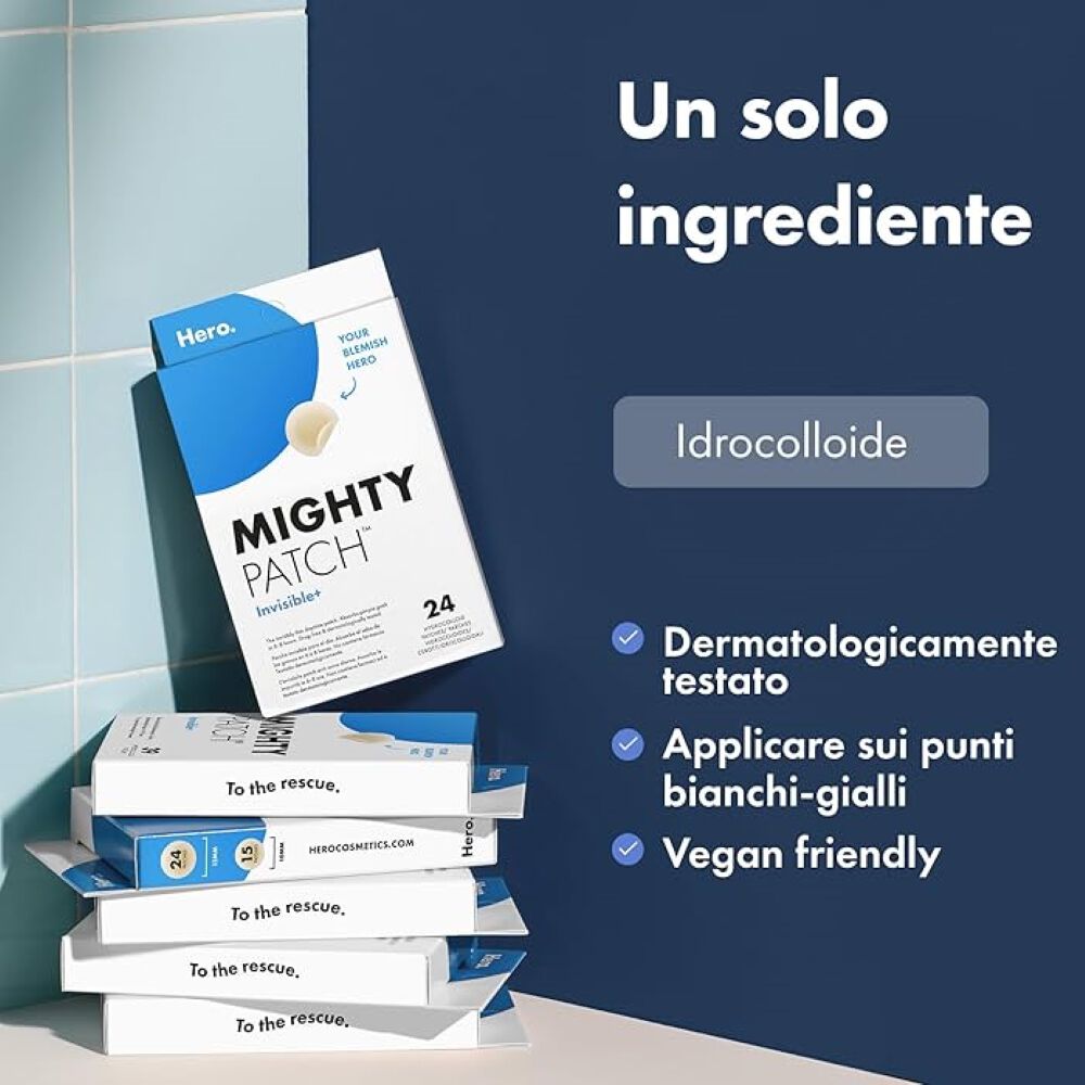 Hero Mighty Patch per Brufoli Invisibile 24 Pezzi, , large