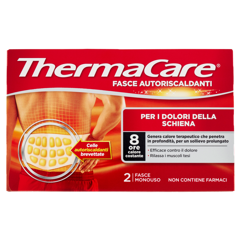 ThermaCare Fasce Autoriscaldanti per i Dolori della Schiena 2 Pezzi - -