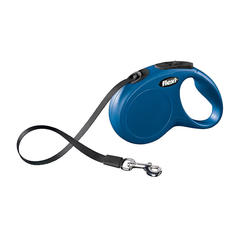 Flexi Guinzaglio New Classic Med/Large 5mt Fettuccia Blu, , large