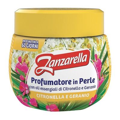 Zanzarella Diffusore in Perle Citronella e Geranio 170 g