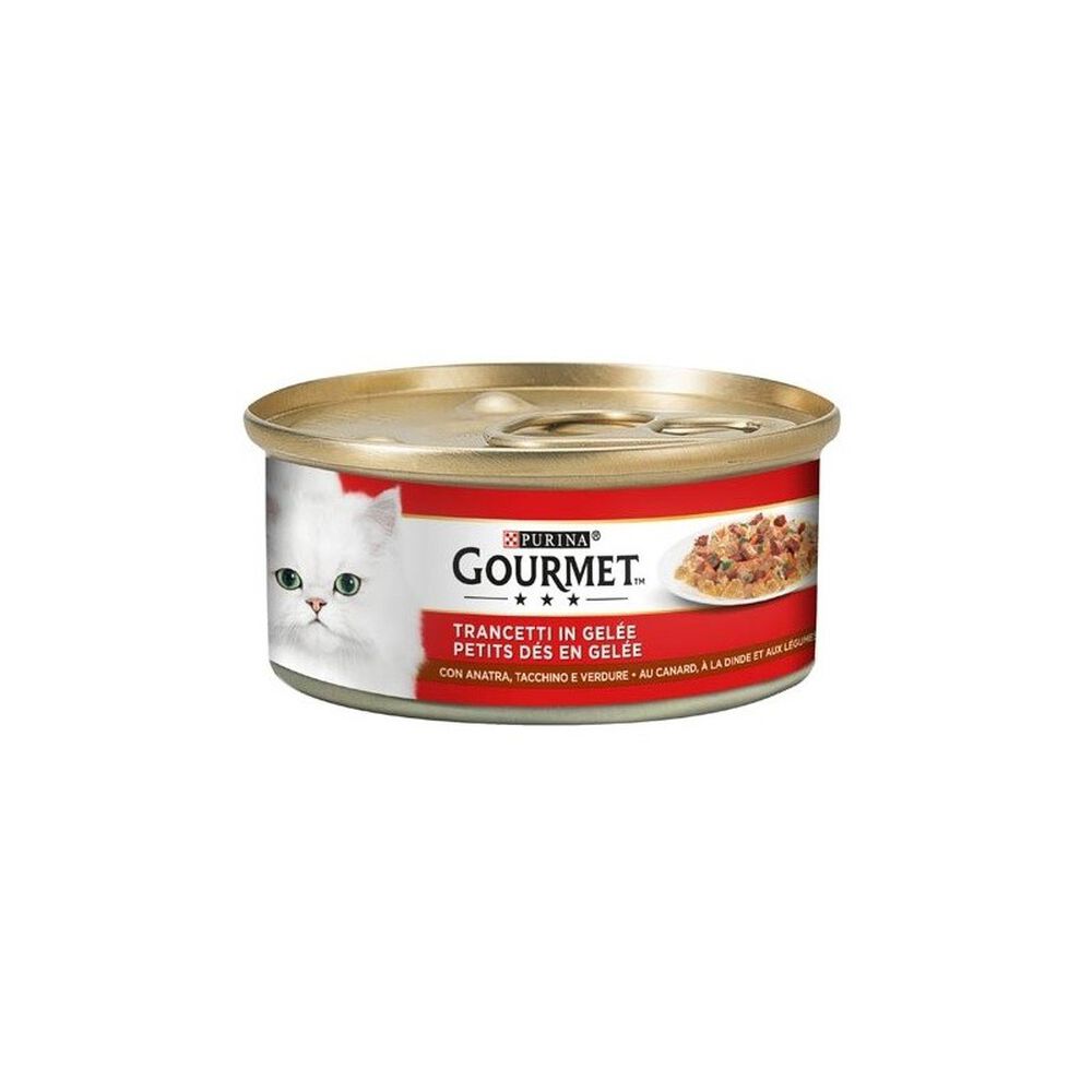 Gourmet Adult Trancetti in gelatina con Tacchino, Anatra e Verdure 195 g, , large