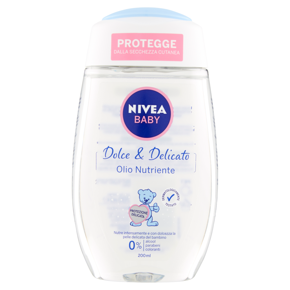 Nivea Baby Dolce & Delicato Olio Nutriente 200 ml, , large