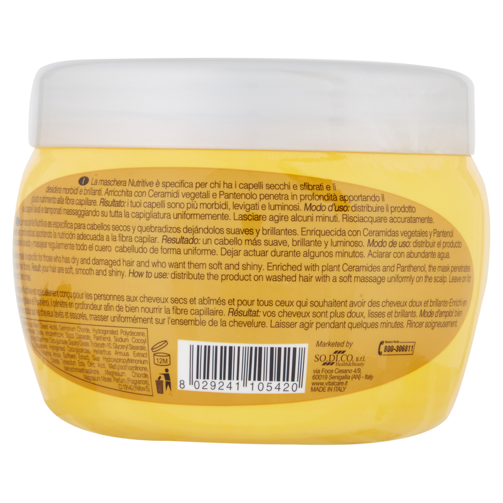 Vitalcare Professional Maschera Capelli Secchi 500 ml, , large