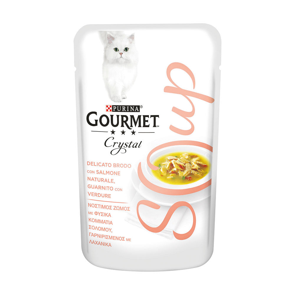 Gourmet Soup Delicato Brodo con Salmone Naturale e Verdure 40 g, , large