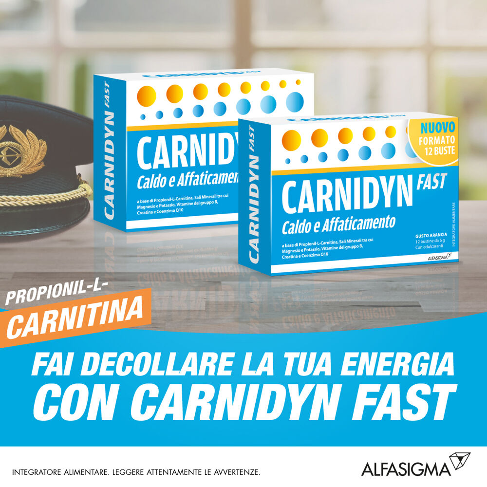 Carnidyn Fast Caldo e Affaticamento 20 Bustine, , large