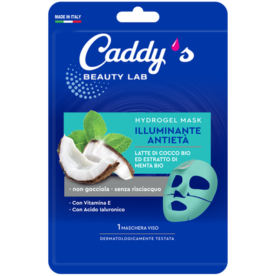Caddy's Maschera Viso Illuminante Antietà Cocco e Menta 1 Pezzo