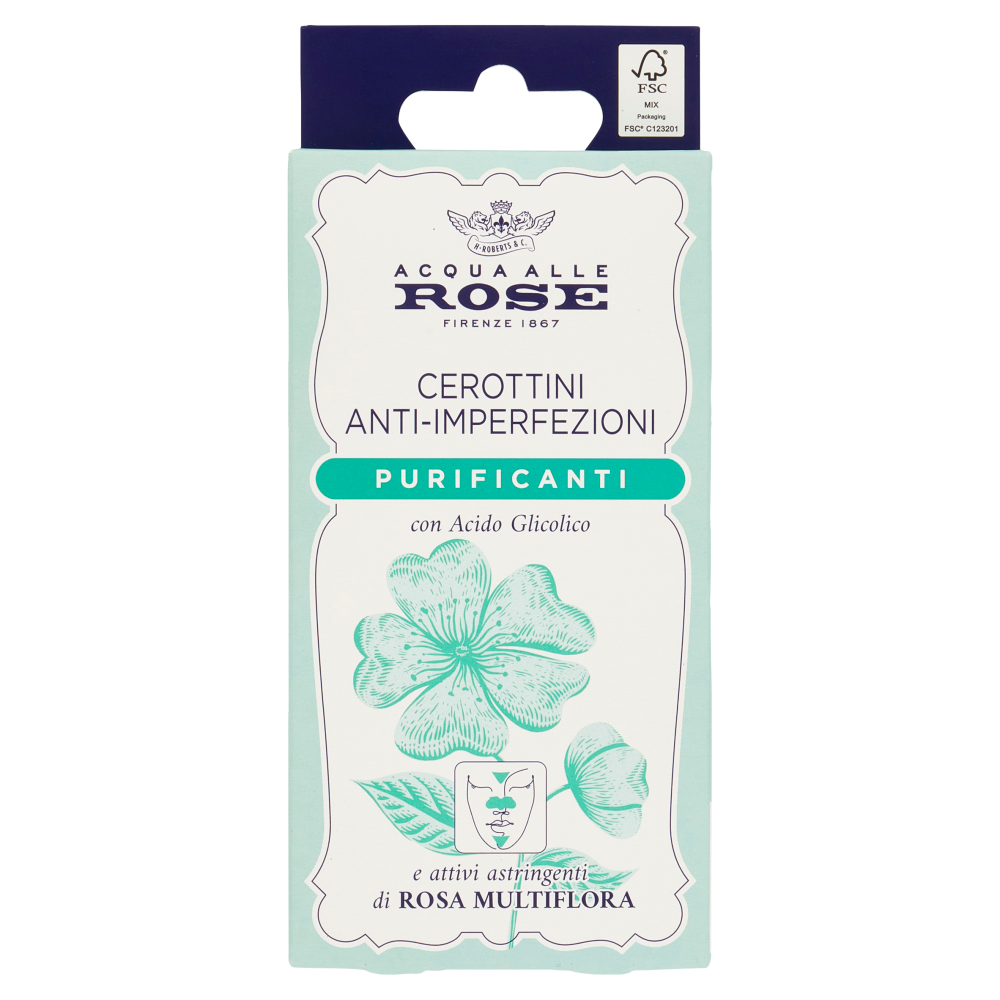 Acqua alle Rose Cerottini Anti-Imperfezioni Purificanti 4 Cerottini Naso + 4 Cerottini Fronte/Mento - -