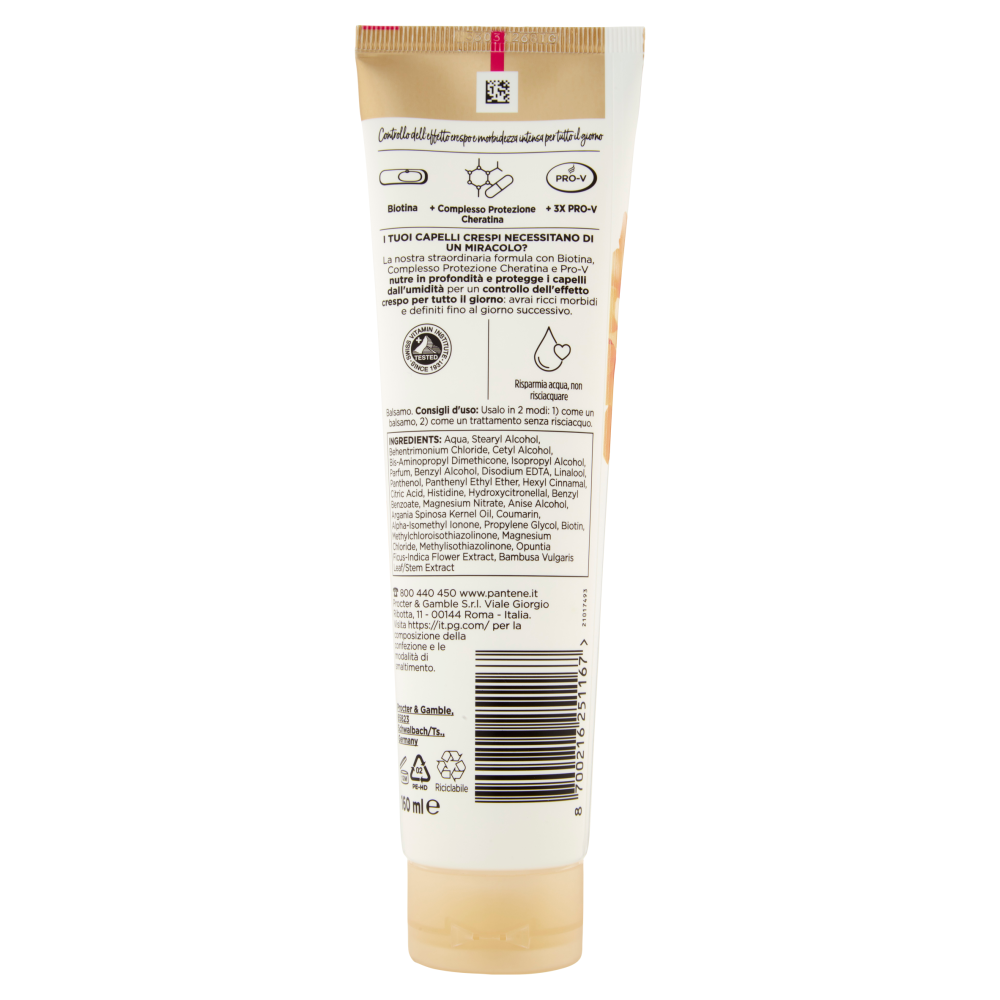Pantene Pro-V miracles Addio Crespo Balsamo 160 ml, , large