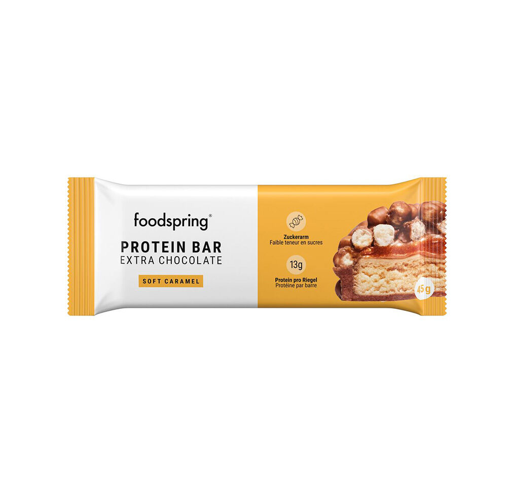 Foodspring Protein Bar Soft Caramel 45g - -