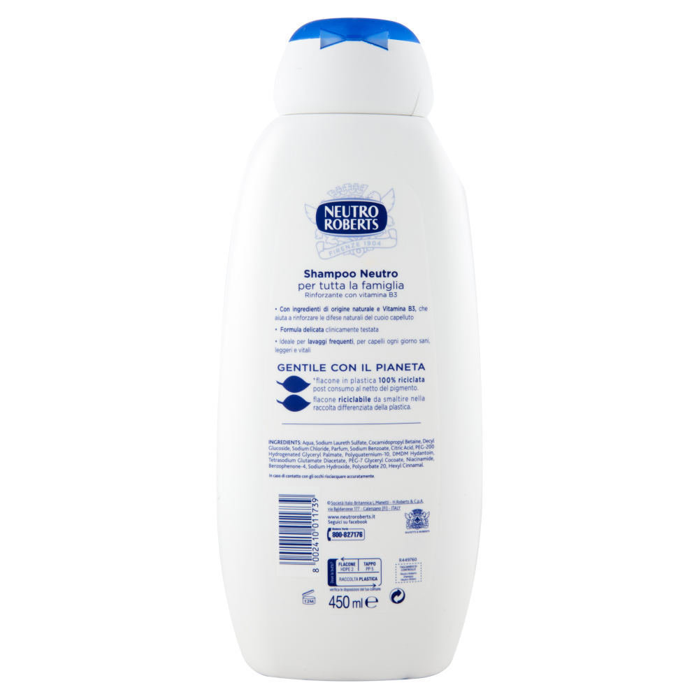 Neutro Roberts shampoo Neutro 450 ml, , large