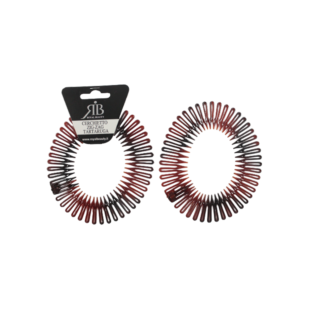 Royal Beauty Cerchietto Zig-Zag Tartaruga, , large